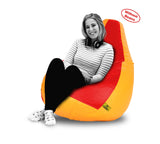 DOLPHIN XXXL RED&YELLOW BEAN BAG-COVERS(Without Beans)