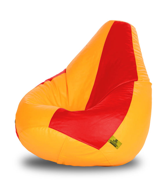 DOLPHIN XXXL RED & YELLOW BEAN BAG-FILLED(With Beans)