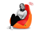 DOLPHIN XXXL RED&ORANGE BEAN BAG-COVERS(Without Beans)