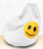 DOLPHIN XXXL Bean Bag White-Smiley-FILLED (with Beans)