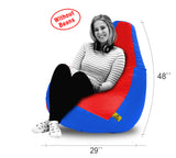 DOLPHIN XXXL RED&R.BLUE BEAN BAG-COVERS(Without Beans)