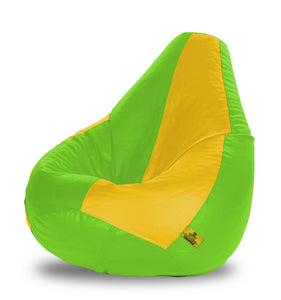 DOLPHIN XXXL F.GREEN & YELLOW BEAN BAG-FILLED(With Beans)