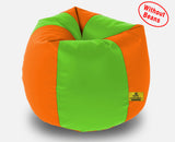 DOLPHIN XXXL F.GREEN&ORANGE BEAN BAG-COVERS(Without Beans)