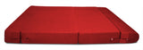 Dolphin Zeal 2 Seater Sofa Bed-Red- 4ft x 6ft with Free micro fiber Designer cushions