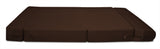 Dolphin Zeal 1 Seater Sofa Bed-Brown- 3ft x 6ft with Free micro fiber Designer cushions