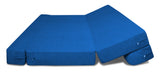 DOLPHIN ZEAL 3 SEATER SOFA CUM BED-ROYAL BLUE with Free micro fiber Designer cushions