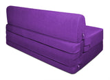 Dolphin Zeal 2 Seater Sofa Bed-Purple- 4ft x 6ft with Free micro fiber Designer cushions