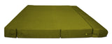 DOLPHIN ZEAL 3 SEATER SOFA CUM BED-GREEN with Free micro fiber Designer cushions