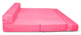 Dolphin Zeal 2 Seater Sofa Bed-Pink- 4ft x 6ft with Free micro fiber Designer cushions