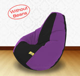 DOLPHIN XXL Black/Purple-FABRIC-COVERS(without Beans)