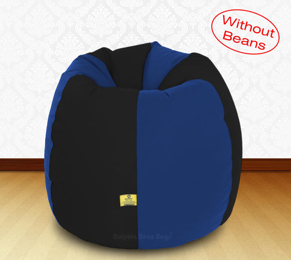DOLPHIN XXL Black/R.Blue-FABRIC-COVERS(without Beans)