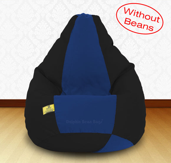 DOLPHIN XXXL Black/R.Blue-FABRIC-COVERS(without Beans)