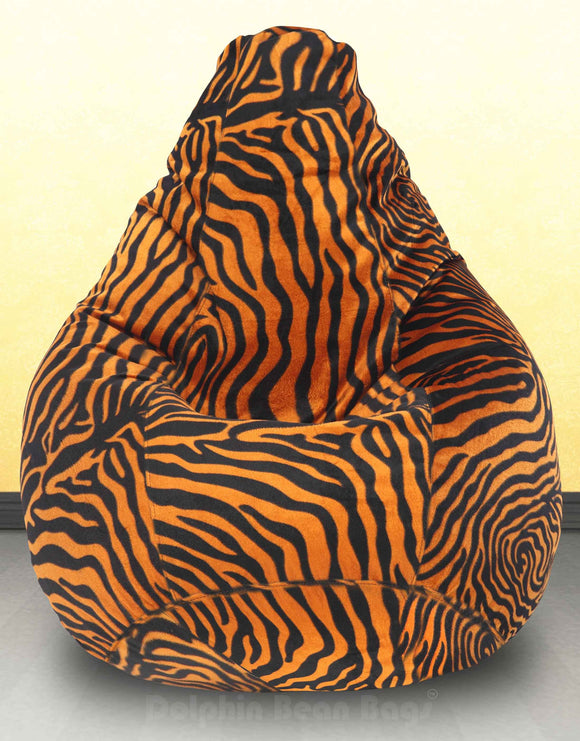 DOLPHIN XXXL Golden Zebra-FABRIC-FILLED  & WASHABLE (with Beans)