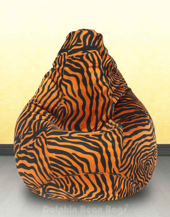 DOLPHIN XXL GOLDEN ZEBRA-FABRIC-FILLED & WASHABLE (with Beans)