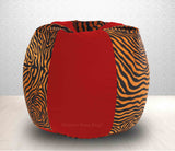 DOLPHIN XXXL Red/Golden Zebra-FABRIC-COVERS(without Beans)