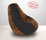 DOLPHIN XXL BLACK/GOLDEN ZEBRA-FABRIC-COVERS(without Beans)