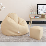 DOLPHIN BEAN BAG PREMIUM XXXL SIZE- Filled (With Beans) - COMBO (with  Footrest)
