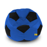 DOLPHIN XXL FOOTBALL BEAN BAG-BLACK/BLUE-COVER (Without Beans)