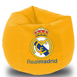 Dolphin Printed Bean Bag XXXL- Realmadrid - Filled (With Beans)