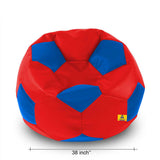 DOLPHIN XXXL FOOTBALL BEAN BAG-BLUE/RED-COVER (Without Beans)