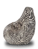 DOLPHIN XXL Blk-White ZEBRA-FABRIC-FILLED(with Beans)