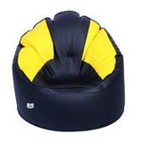 DOLPHIN XXXL Muda Chair Combo with Footrest-Filled (With Beans) -Dual Multi Colour