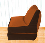 Dolphin Recliner Bean Bag Brown/Tan-Filled (With Beans)